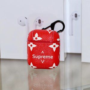 Airpods Gen 1 & 2 Red Case With Holder